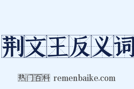 荆文王反义词是什么意思的图片
